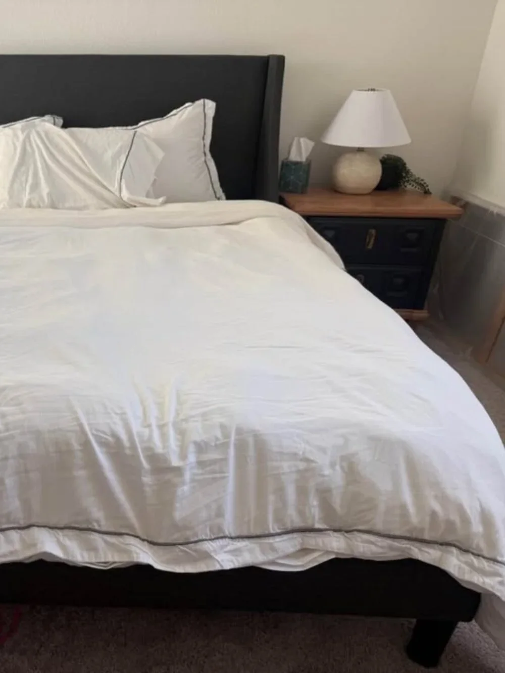 Boll & Branch White F/Q Bedding Set Bundle